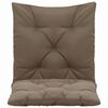 vidaXL Coussins de chaise pivotante lot de 2 Taupe 50 cm Tissu