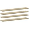 vidaXL Panneau de biblioth&egrave;que 8pcs Ch&ecirc;ne sonoma 60x10x1,5cm Agglom&eacute;r&eacute;