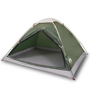 vidaXL Tente de camping &agrave; d&ocirc;me 2 personne vert imperm&eacute;able