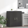 vidaXL Armoire de rangement Noir 80 x 40 x 90 cm Acier