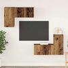 vidaXL Ensemble meuble TV 4 pcs Bois Ancien Bois d'ing&eacute;nierie