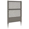 vidaXL Trellis avec pique Gris 99 x 6 x 165 cm PP