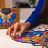 UNIDRAGON Puzzle en bois 700 pcs Intergalaxy Butterfly 60x44 cm