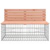 vidaXL Banc jardin design gabion 287x71x65,5 cm bois massif de douglas