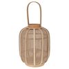 H&S Collection Lanterne suspendue rotin 24x31 cm beige