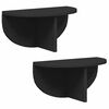 vidaXL &Eacute;tag&egrave;re Murale 2 pc Noir 38 x 19 x 19 cm Bois d'ing&eacute;nierie