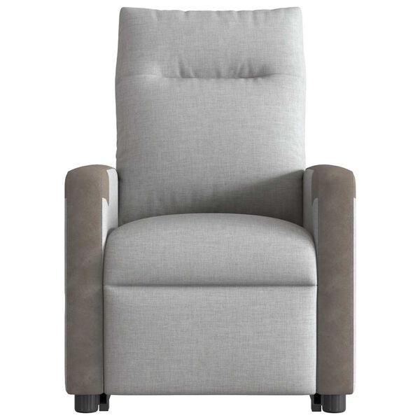 vidaXL Fauteuil inclinable gris nuage tissu