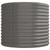 vidaXL Lit surélevé de jardin Acier galvanisé 224x80x68 cm gris