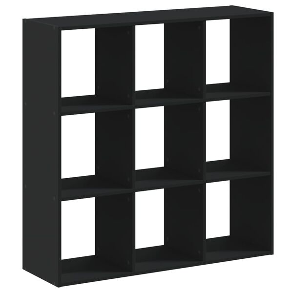 vidaXL Bibliothèque noir 102x32x102 cm bois d'ingénierie