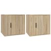 vidaXL Tables de chevet 2 pcs Ch&ecirc;ne sonoma 50x39x47 cm