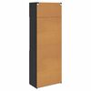vidaXL Armoire de rangement Ch&ecirc;ne noir 80 x 42,5 x 225 cm