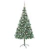 vidaXL Sapin de No&euml;l artificiel avec 300 LED Vert 210 cm PVC et Acier