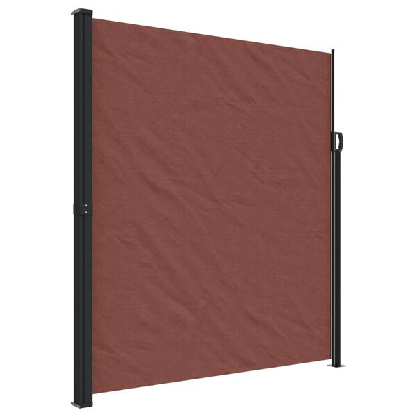 vidaXL Auvent latéral rétractable marron 220x300 cm