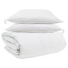 vidaXL Ensemble de Duvet avec oreiller 3 pi&egrave;ces Blanc Plume de canard