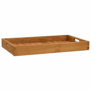 vidaXL Plateau de service 60x35 cm Bois de teck massif