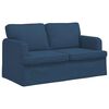 vidaXL Canap&eacute; Bleu 144 x 80 x 85 cm tissu
