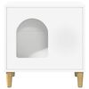 vidaXL Maison pour chat Blanc 51 x 30 x 52 cm Bois d'ing&eacute;nierie