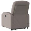 vidaXL Fauteuil inclinable de massage électrique Taupe Tissu