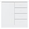 vidaXL Buffet ALTA blanc 77x35x73 cm bois massif de pin
