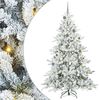 vidaXL Sapin de No&euml;l Artificiel &agrave; Branches Articul&eacute;es Blanc 210 cm