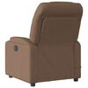vidaXL Fauteuil de massage inclinable Marron Tissu