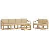 vidaXL Ensemble de canap&eacute;s d'ext&eacute;rieur 7 pc Blanc et Beige
