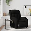 vidaXL Fauteuil de massage inclinable &eacute;lectrique noir similicuir