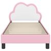 vidaXL Cadre de lit avec t&ecirc;te de lit Rose 80 x 160 cm PU