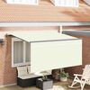vidaXL Auvent R&eacute;tractable Cr&egrave;me 300 x 200 cm tissu