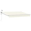 vidaXL Auvent r&eacute;tractable &eacute;lectrique Cr&egrave;me 3,5 x 2,5 m