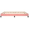 vidaXL Cadre de lit sans matelas rose 160x200 cm velours