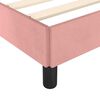 vidaXL Cadre de lit et tête de lit sans matelas rose 140x190cm velours