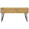 vidaXL Table basse avec 2 tiroirs Marron sculpt&eacute; 80x40x40,5 cm Bois