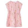 Robe pour enfants avec cordon orange clair 116