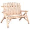 vidaXL Banc de jardin &agrave; 2 places 119x85x98 cm bois massif d'&eacute;pic&eacute;a
