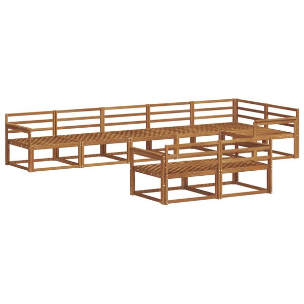 vidaXL Ensemble de canap&eacute;s d'ext&eacute;rieur 8 pcs Naturel