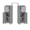 vidaXL Armoire de bain Sonoma gris 30x30x95 cm Bois d'ingénierie
