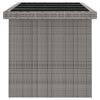 vidaXL Ensemble à manger d'extérieur 9pcs coussins Résine tressée Gris