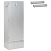 vidaXL Four &agrave; fumer 3 pcs 44,5 x 29 x 110 cm Acier galvanis&eacute; Argent&eacute;