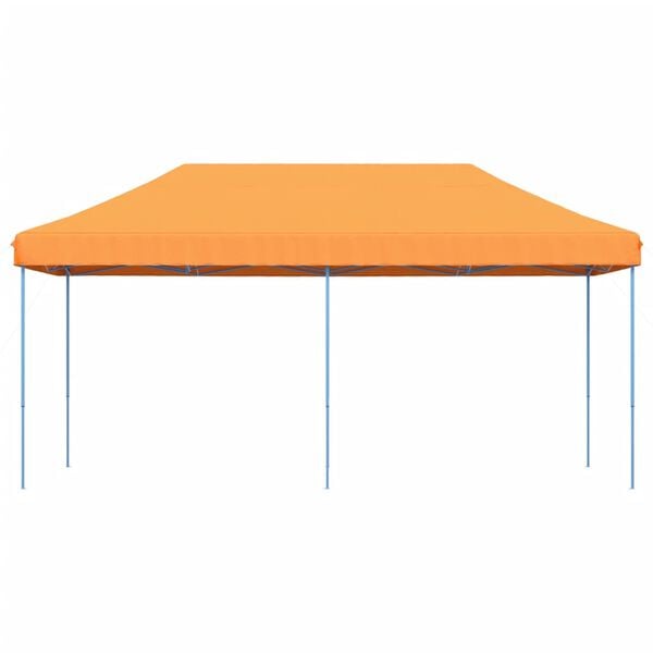 vidaXL Tente de r&eacute;ception pliable escamotable orange 580x292x315 cm