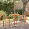 vidaXL Table de jardin pliable &Oslash;60x75 cm Bois d'eucalyptus solide