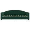 vidaXL Lit de repos sans matelas vert fonc&eacute; 90x200 cm velours
