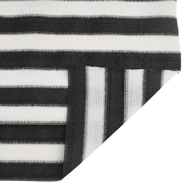 vidaXL Filet brise-vue anthracite et blanc 1,5x25 m PEHD 195 g/m²