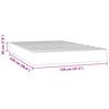 vidaXL Matelas de lit à ressorts ensachés noir 120x220x20 cm velours
