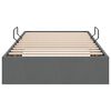 vidaXL Lit de Rangement avec matelas Gris fonc&eacute; 90 x 190 cm tissu