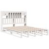 vidaXL Lit biblioth&egrave;que sans matelas blanc 160x200 cm bois pin massif