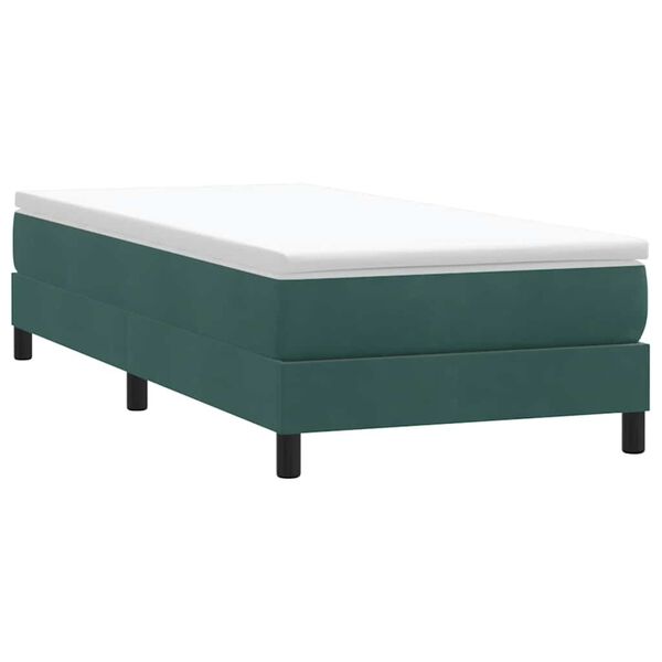 vidaXL Sommier à lattes de lit sans matelas vert foncé 80x220 cm