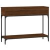 vidaXL Table console ch&ecirc;ne marron 100x30,5x75 cm bois d'ing&eacute;nierie