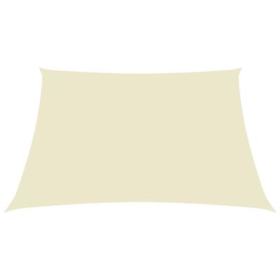 vidaXL Voile de parasol tissu oxford carré 4,5x4,5 m crème