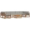 vidaXL Ensemble de canap&eacute;s d'ext&eacute;rieur 8 pc Gris Naturel et Clair